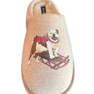 Macys Club room slippers Men's English Bulldog slippers Medium 8-9